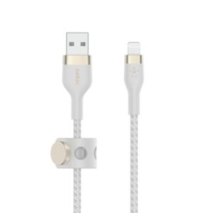 Cavo Intrecciato Silicone Da Usb-A A Lightning 1m - Bianco