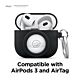 Elago | Cover AirPods 3th Snapshot con porta AirTag - Nero