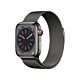 Apple Watch Serie 8 GPS + Cellular - Cassa in Acciaio Grafite con Cinturino in Maglia Milanese Grafite - 41mm